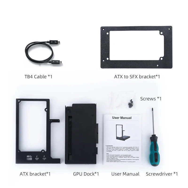 Imagem -04 - Doca de Carregamento do Laptop com Thunderbolt Tb3u4 Compatível com Thunderbolt Usb Gpu Externa Suporta Rtx 4090 e 7900xt