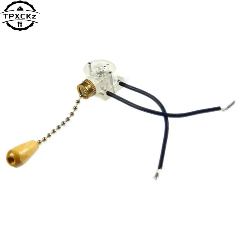

1Set Replacement Pull Cord Chain Switch Control Pull Cord Switch For Light Universal Ceiling Fan Wall Light Bedside Lamp