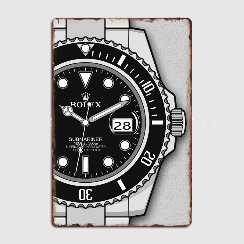 Submariner Precision And Luxury iconic WATCH Watches Style Metal Poster Custom Club Tin Sign Indoor Home Wall Decor Room Decor