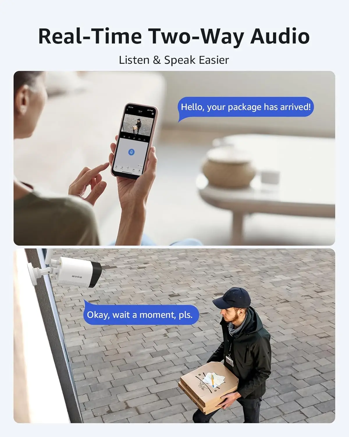 نظام كاميرا ANNKE اللاسلكية، 16CH قابل للتوسيع 4K Security NVR، 8 قطع كاميرات خارجية 3 ميجابكسل، صوت ثنائي الاتجاه، واي فاي ثنائي النطاق، تحديد الإنسان #3