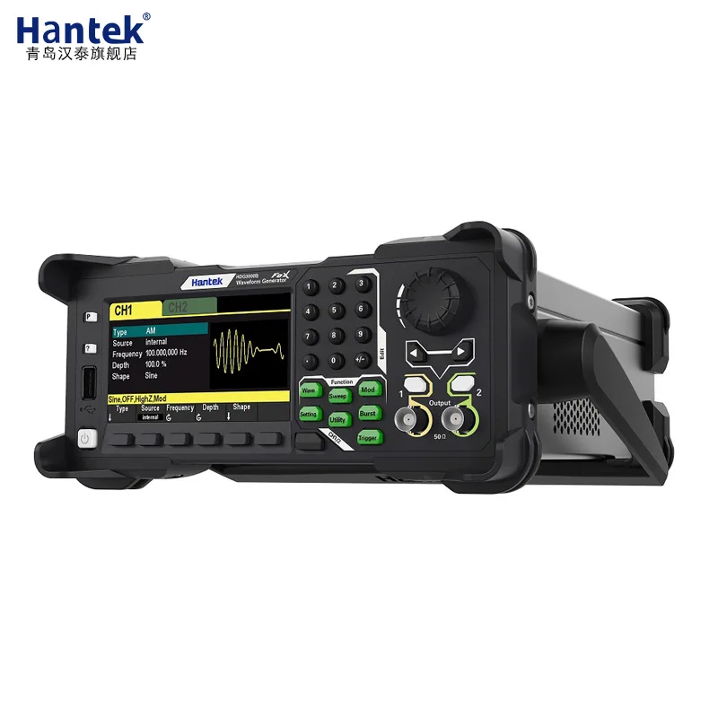 Hantek HDG3102B Arbitrary Waveform Signal Generator storage pulse 20MHz 60MHz 80MHz 2CH Function Generator Frequency 300MSa/S