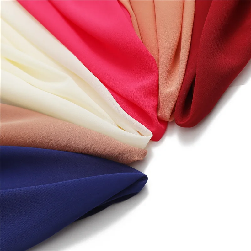 Sommerlicher langer Seidenschal für Damen, großer Schal, Wickeltuch, Stirnband, einfarbiges Design, Hijab, Strandtuch, Damen-Foulard, Echarpe, Bandana – Detail 6