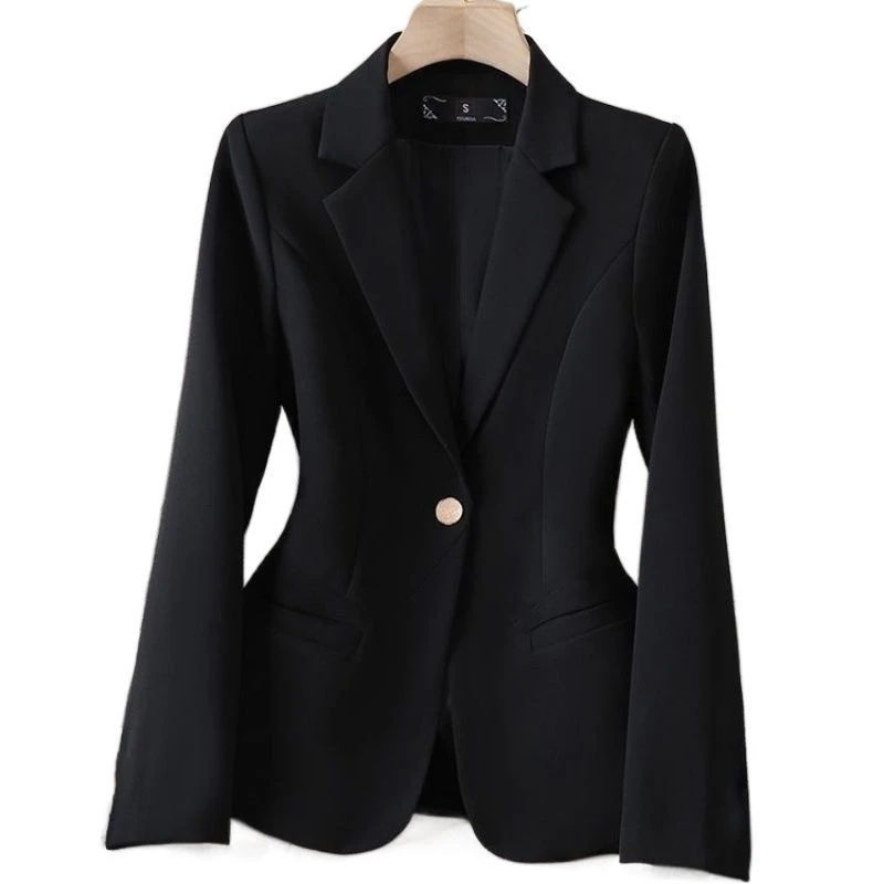 

Women's High-End Casual Versatile Blazer for Spring&Fall Elegant Korean Style Slim-Fit Suit Top Halloween Small Suit Jacket