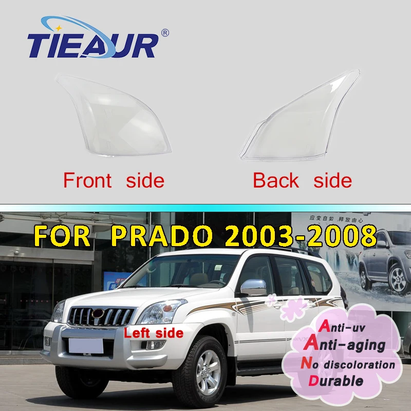 

Налобный фонарь для Toyota Prado 2003 2004 2005 2006 2007 2008, крышка фары, автомобильные фары, Сменное стекло, прозрачная Автомобильная оболочка