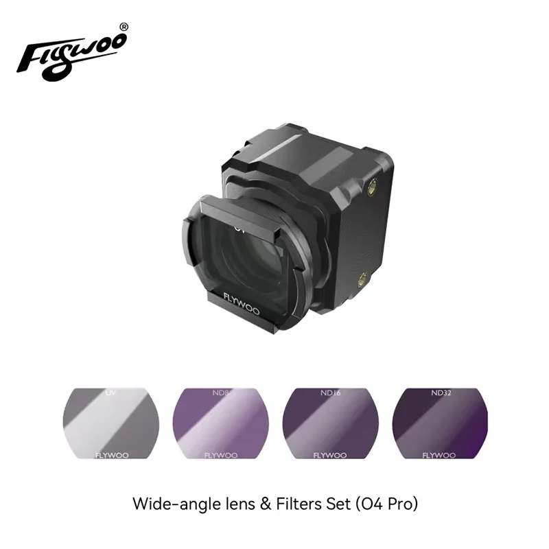 Flywoo O4 Pro Accessories Wide-Angle Lens 155°​​ For O4 Pro ND UV ND Filters V2 for Drone Camera O4 pro Camera TPU Protect
