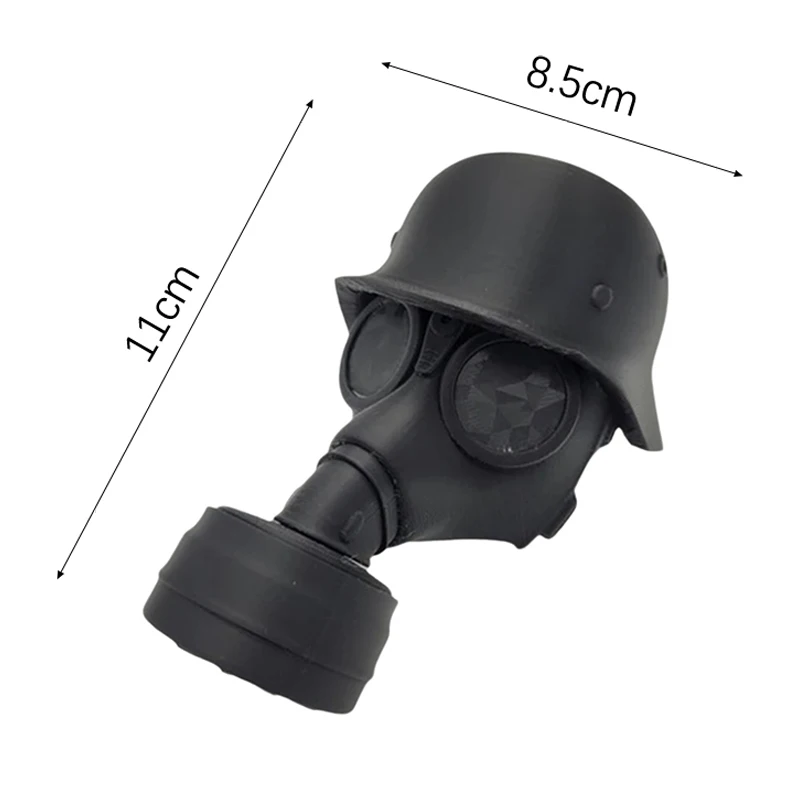 Trailer Hitch Cover With Steel Helmet And Gas Mask 3D Printed Trailer Hitch Ball Cover Prevent Receiver Tube From Rusting