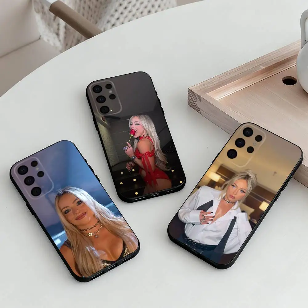 

L-Liv M-Morgan-N Phone Case For Samsung S25,S24,S21,S22,S23,S30,Ultra,S20,Plus,Others Soft Black Cover