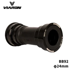 Mountain Bike Bottom Bracket 24mm BB92 Aluminum Alloy Double Pelin Integrated Press Fit in BB For MTB Road  Crankset