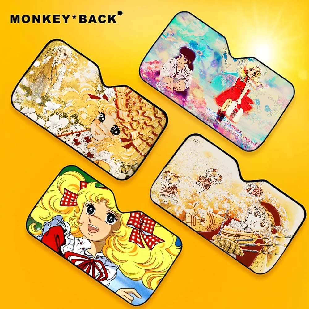 Cartoon Damen Candy Candy Auto Sonnenschutz Cartoon Fenster für Kinder Erwachsene Adsorption Sonnenschutz Abdeckung