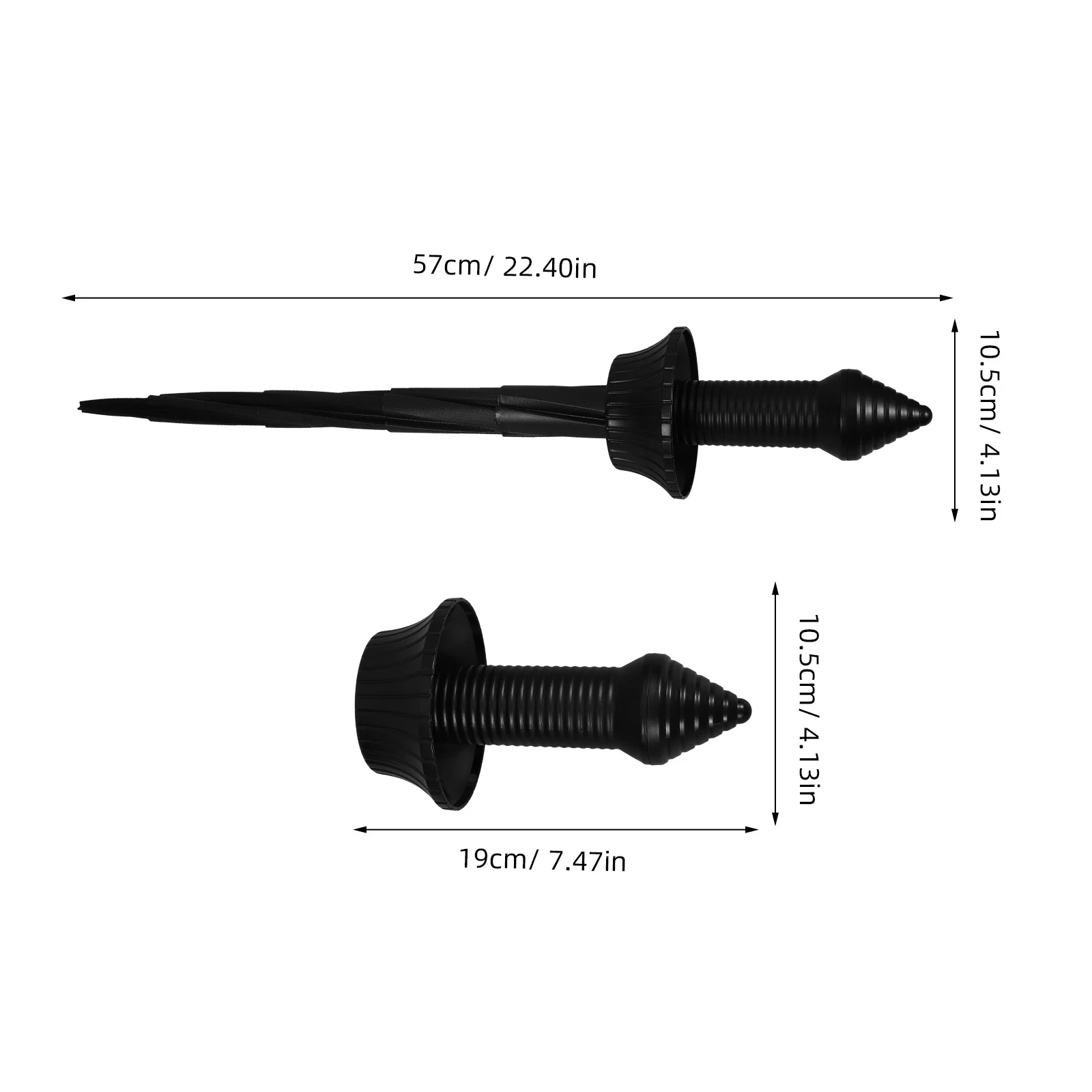 Spiral Retractable Sword Plaything Tpr Material Safe Costume Prop for Pirate Cosplay Birthday Party Halloween Performance