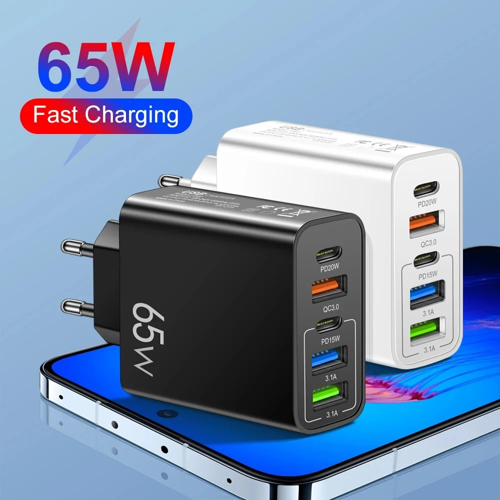 5 Ports 65W Usb Cha…