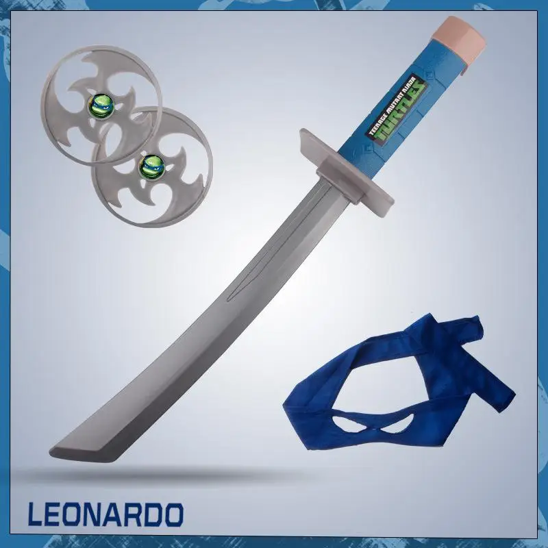 Kit de disfraz de tortugas Ninja para adolescentes, equipo de lucha para niños, máscara para ojos, arma de juguete, 4 estilos, regalo de recuerdo de fiesta