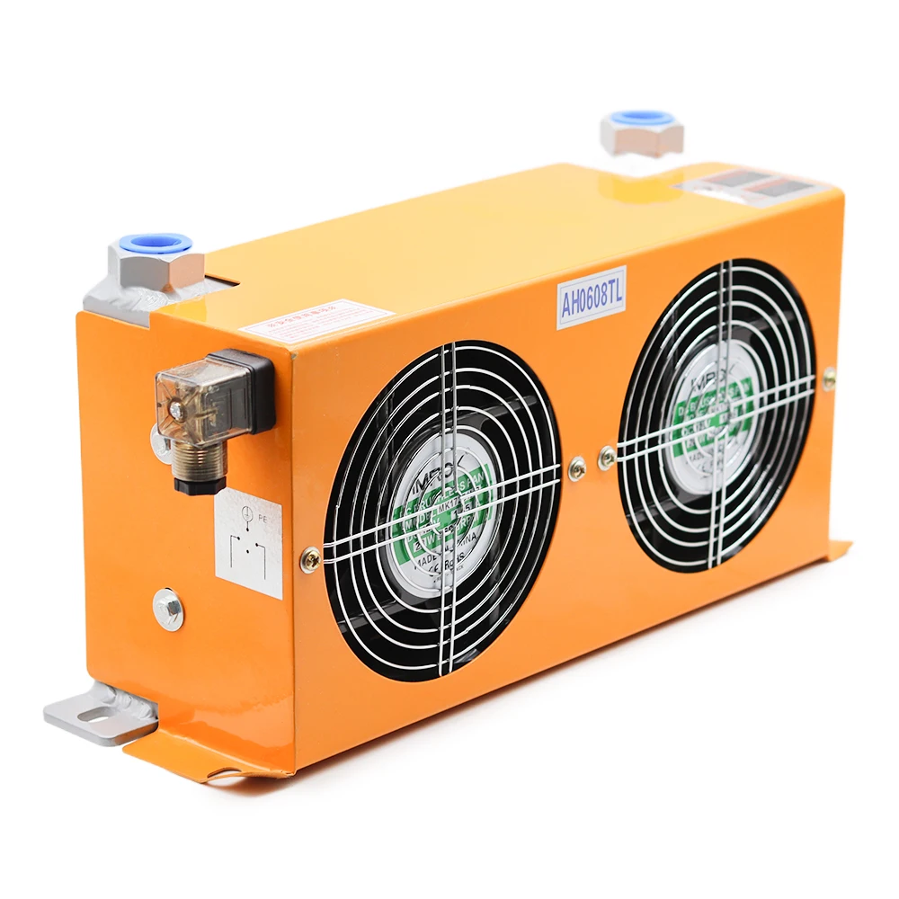 AH0608TL-CA Hydraulic Air Cooler Air Cooled Oil Radiator AF Series Plate-Fin Hydraulic Aluminum Oil Coolers 60L/MIN