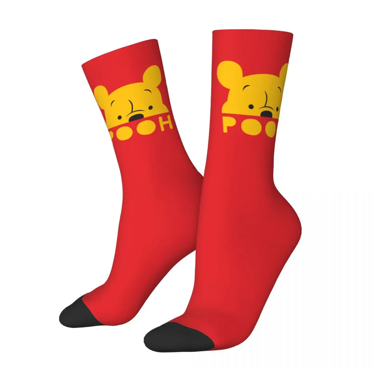 Winnie The PoChaînes-Chaussettes en coton pour femmes, à la mode, avec tube moyen, petits cadeaux