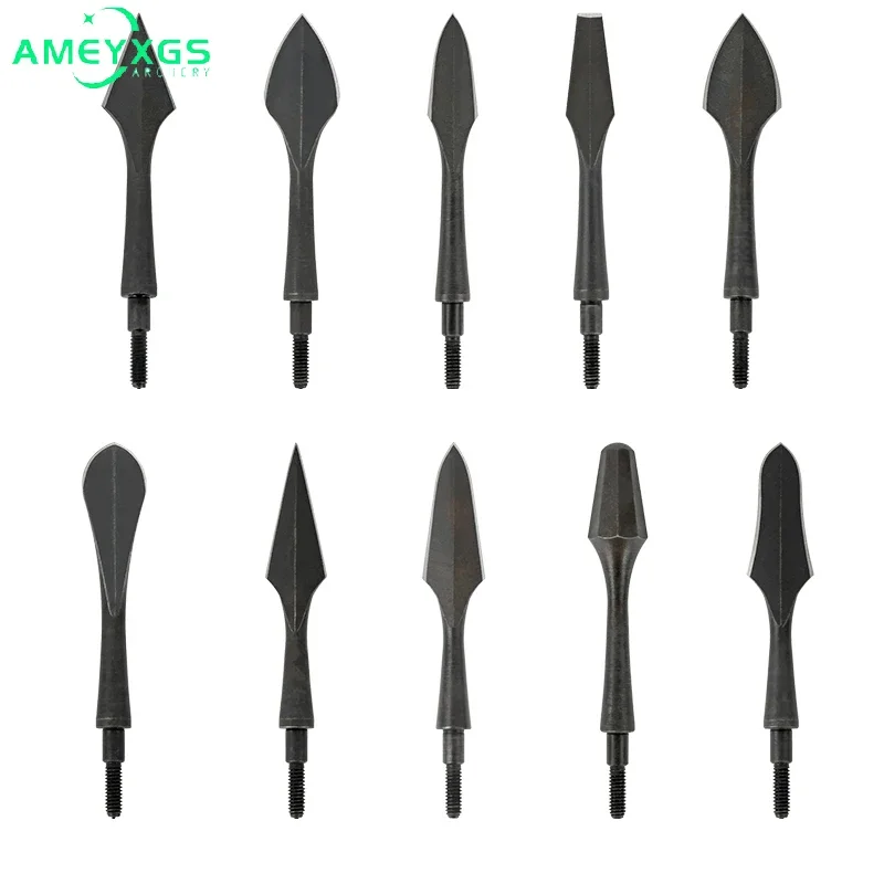 

6/12pcs Archery Arrowhead High-carbon Steel Broadhead Diameter General Thread for OD 7.8mm Arrow Shaft Bow Accessories