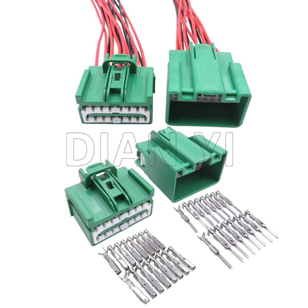 1 Set 16 Way Starter Auto Plastic Housing Connector 7283-6453-60 7282-6453-60 Car Wire Harness Socket with Cables