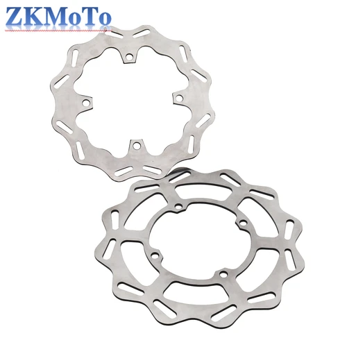 Imagen 2 del producto Dispositivo de freno de disco delantero y trasero para motocicleta, 240mm, 270mm, para Kawasaki KX125 KX250 KX250F KX450F KLX450R KX KLX 2006-2021