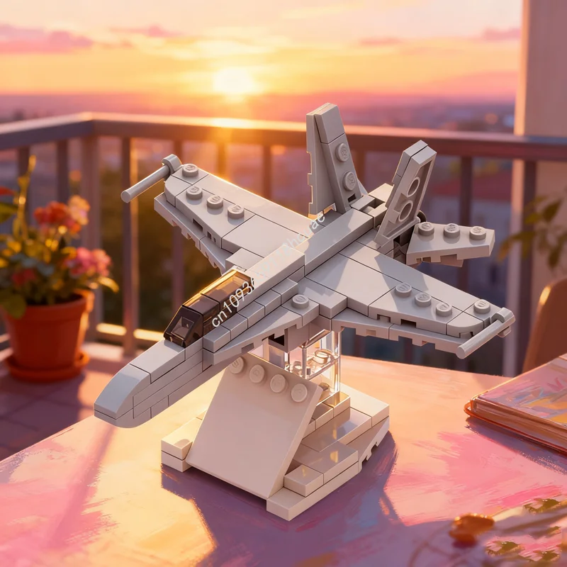 

115pcs MOC USN McDonnell Douglas F A B Hornet Creator Designer Sets Toys Model Building Blocks Construction Christmas Gifts Idea