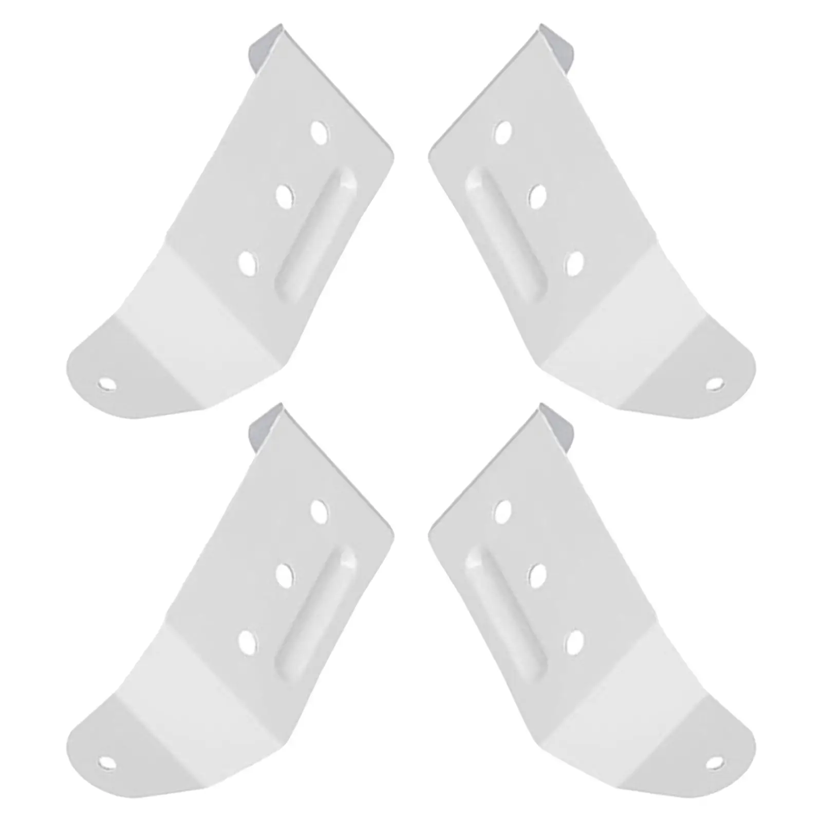 4Pcs Hidden Aluminum Downspout Bracket for Rain Gutter 2x3 Inch Pipe Support Gutter Downspout Hardware Down Spout Holder