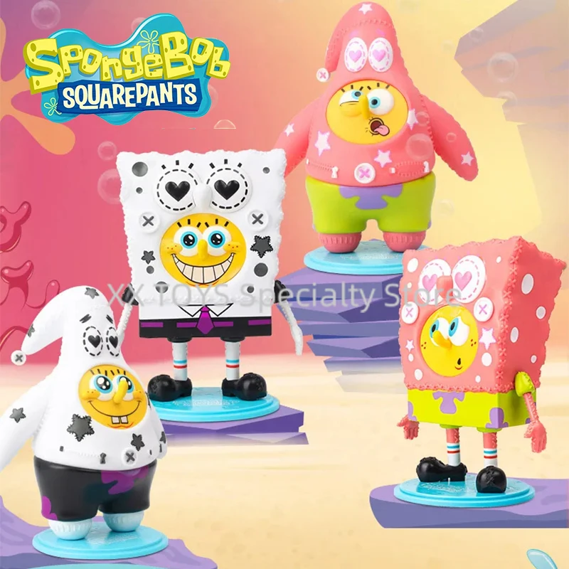 

Spongebob Squarepants Patrick Star Muppet Series Creative Ornament Funny Smile Confused Action Figures Cartoon Collectible Toys