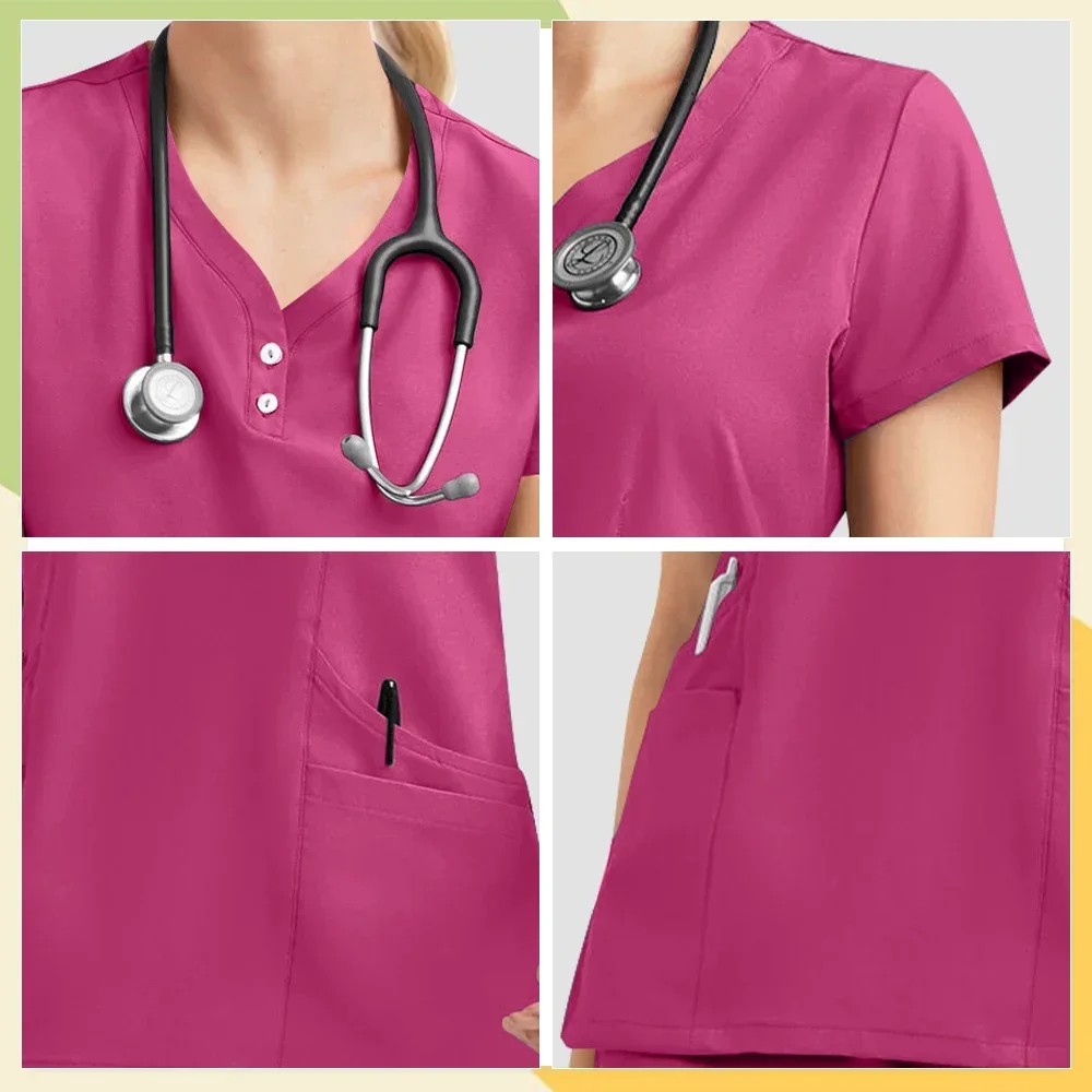 Uniforme de SPA de beauté pour femmes, magasin de clinique pour animaux de compagnie, ensemble de vêtements de travail de dentisterie vétérinaire, uniforme d'infirmière médicale de haute qualité unisexe