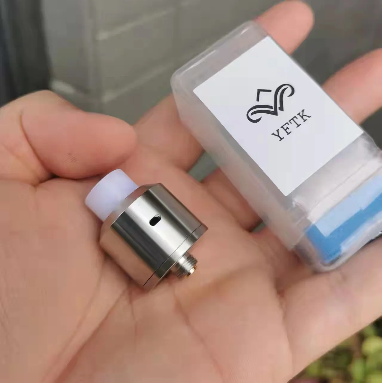 

Атомайзер для электронной сигареты YFTK NarDA RDA 22 мм, обслуживаемый капельный атомайзер SS316, одинарные катушки для вейпа rda vs solo rda / Le Dripper RDA