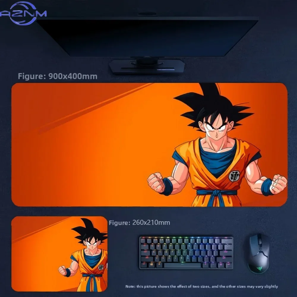 Anime Dragon Ball Z All Characters Group Large Mousepad Rubber Non-Slip Gaming Desk Mat Keyboard Pad for Home Office Decor