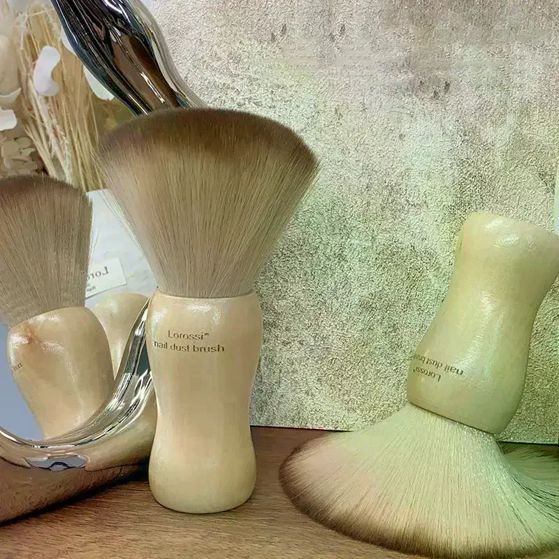 Repair Tools Professionals Fluffy Nails Art Brush Round Wood Handle Dust Cleaning Makeup Mani Accessories Salon Equipment