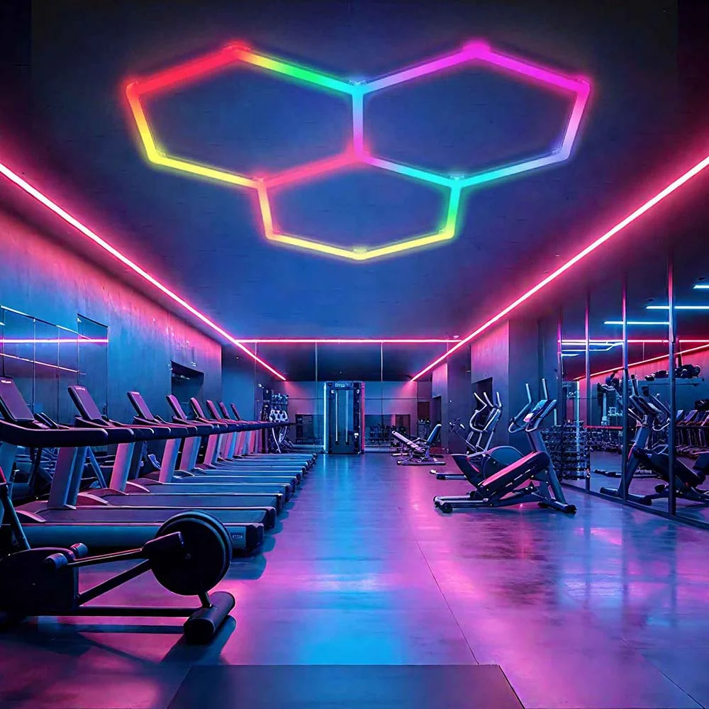 Esports Gaming App - 85-265V 스마트 RGB 육각형 튜브 허니콤
