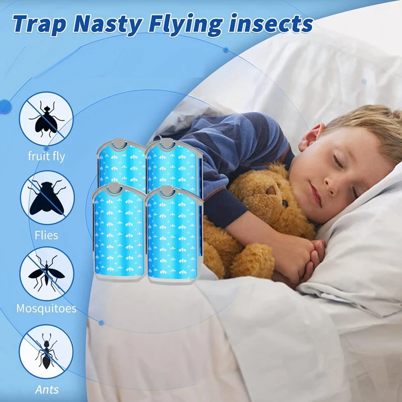 Insect Trap Refill Kit, Compatible For ZEVO M364, Attracts Traps Flying Insects Fruit Flies And Other Insects (4Pcs) Durable