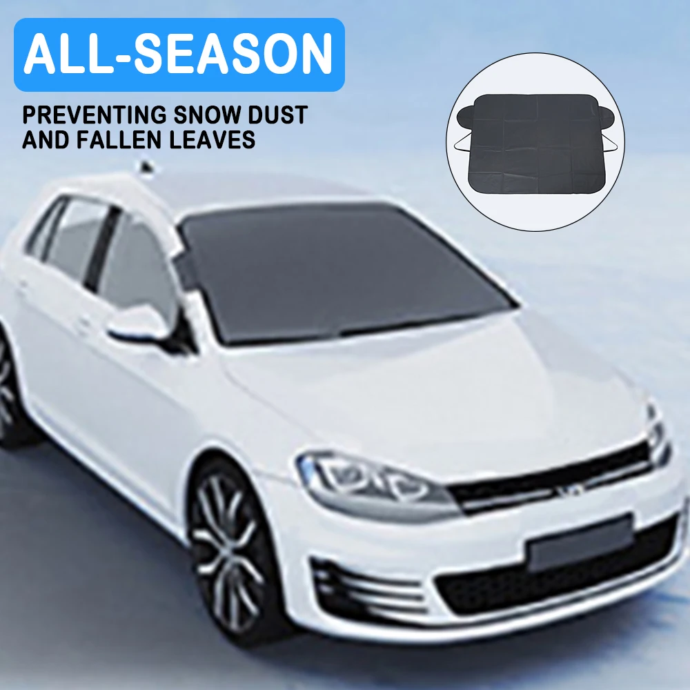 

New Car Sunshade Snow Cover Anti Frost Windshield Cover Winter Car Front Windshield Protector Anti Icing Car Snow Cover