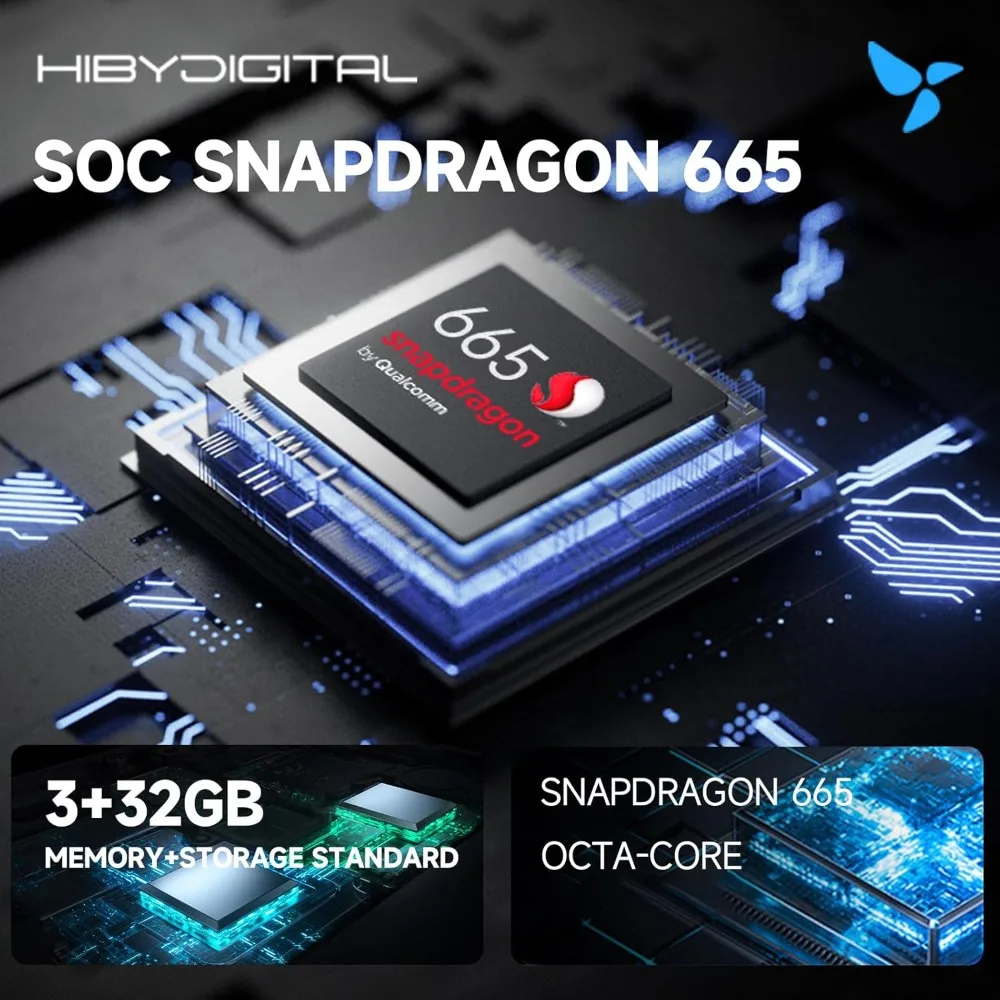 مشغل موسيقى M300 رقمي مع مكبر صوت Android 13 OS SD665 Soc Bluetooth WiFi وFM 1280x640 دقة IPS #2