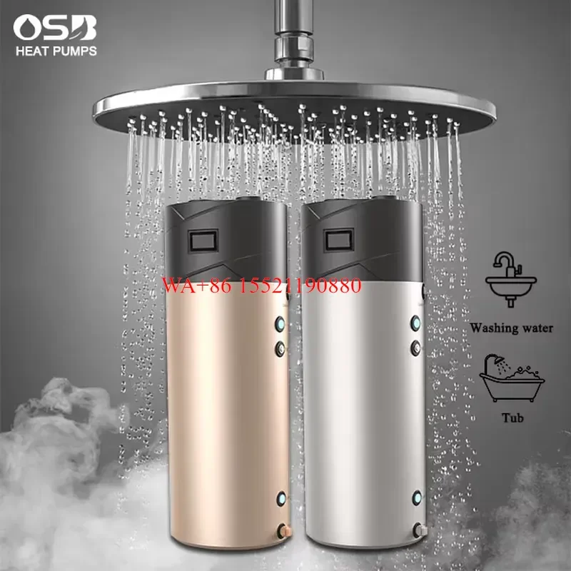 WMWMNU R32 Air Source Heat Pump Water Heater Energy Saving Class A+ for Hotel Domestic Outdoor Use with Solar Panels