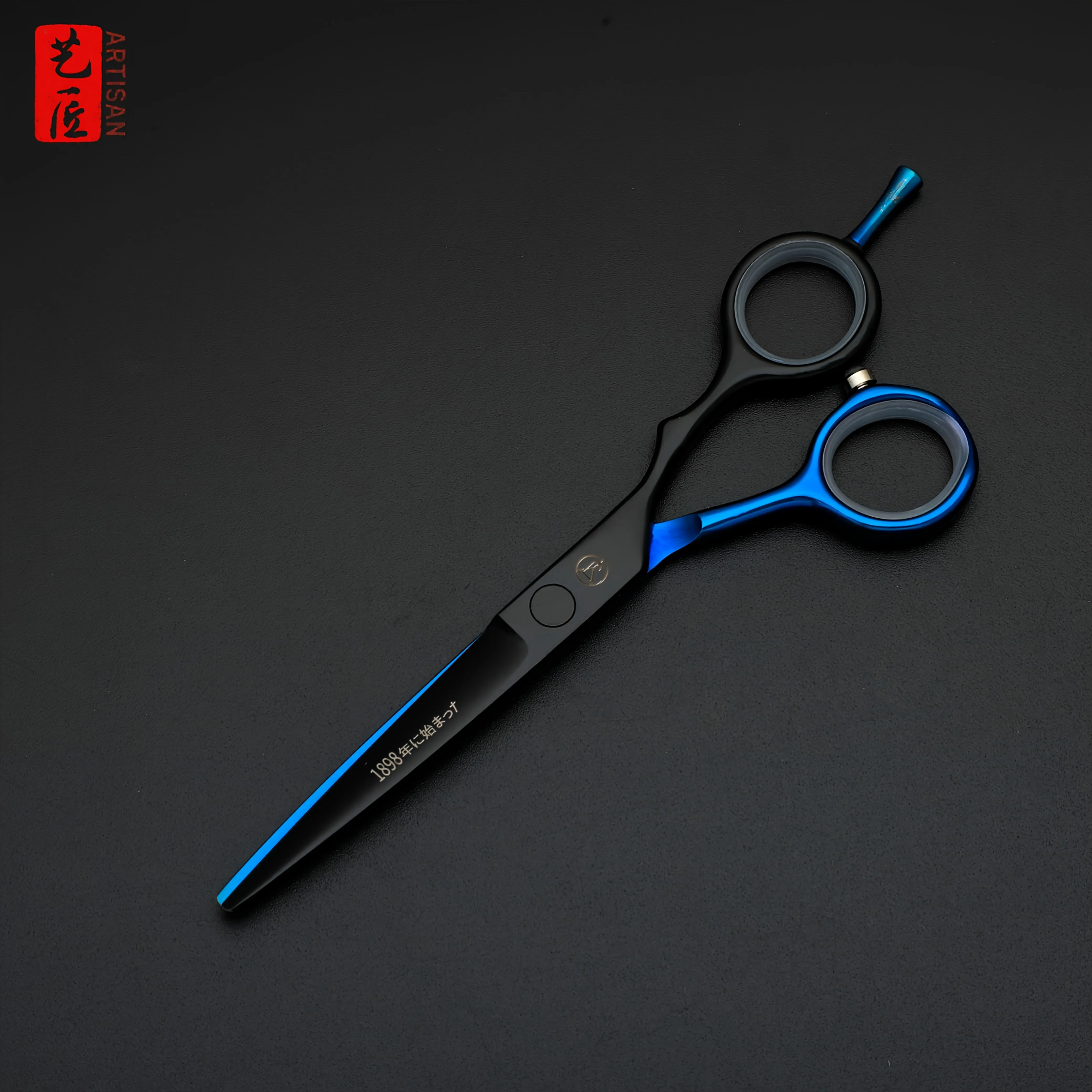 Der 6-Zoll-Griff mit den schwarzen und blauen Doppelklingen ist ergonomisch gestaltet für mehr Komfort und einfache Handhabung, wodurch er sich für – Detail 7