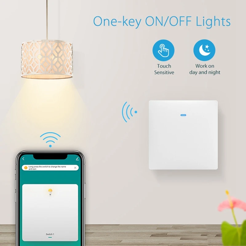 1 компл., NEO Tuya Wifi Smart Europe, односторонний механический реле управления, многофункциональный переключатель Wi-Fi, Европейский ресивер ABS