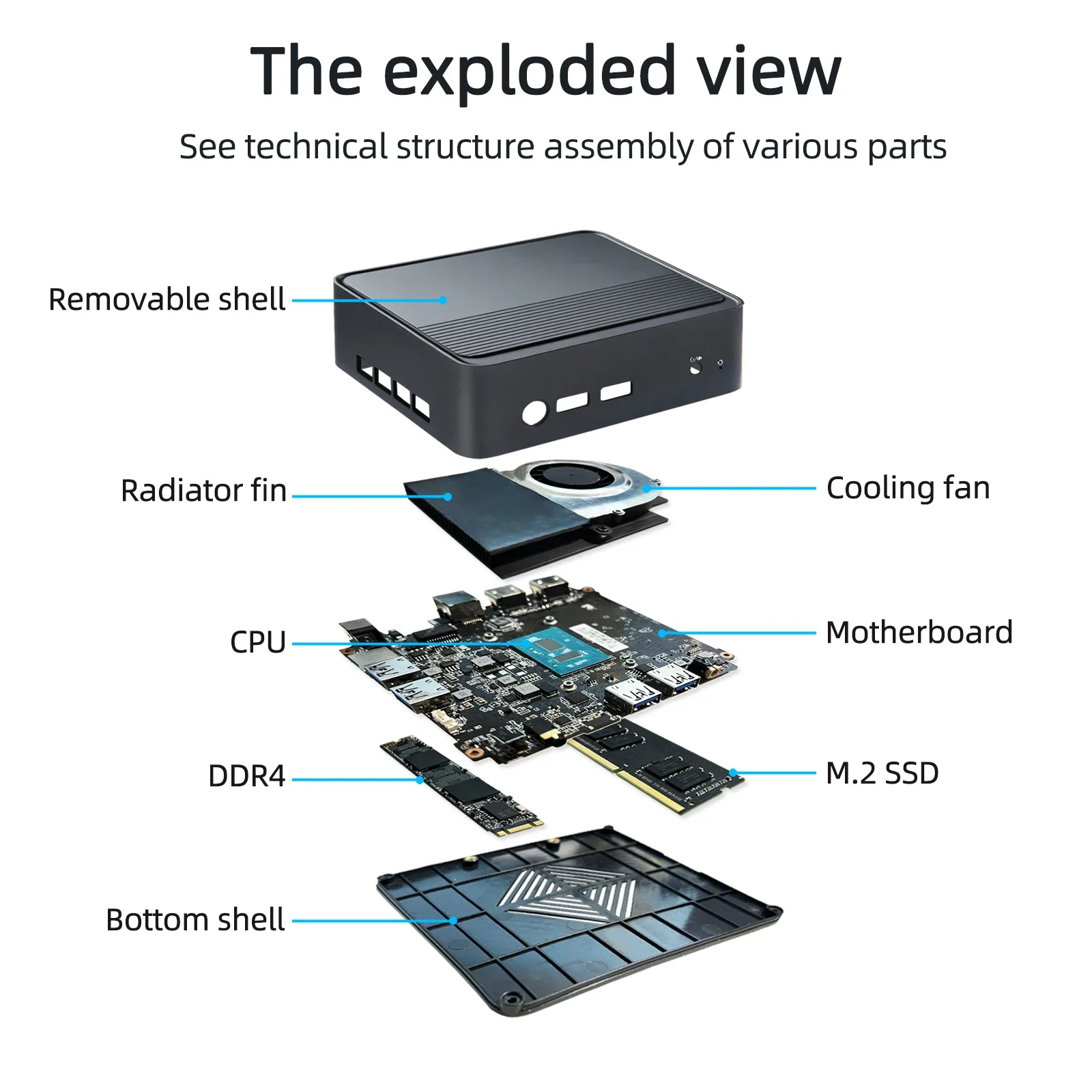 Mini komputer serwerowy do gier Mini PC Gamer Win11 N5095 Mini PC 16 GB