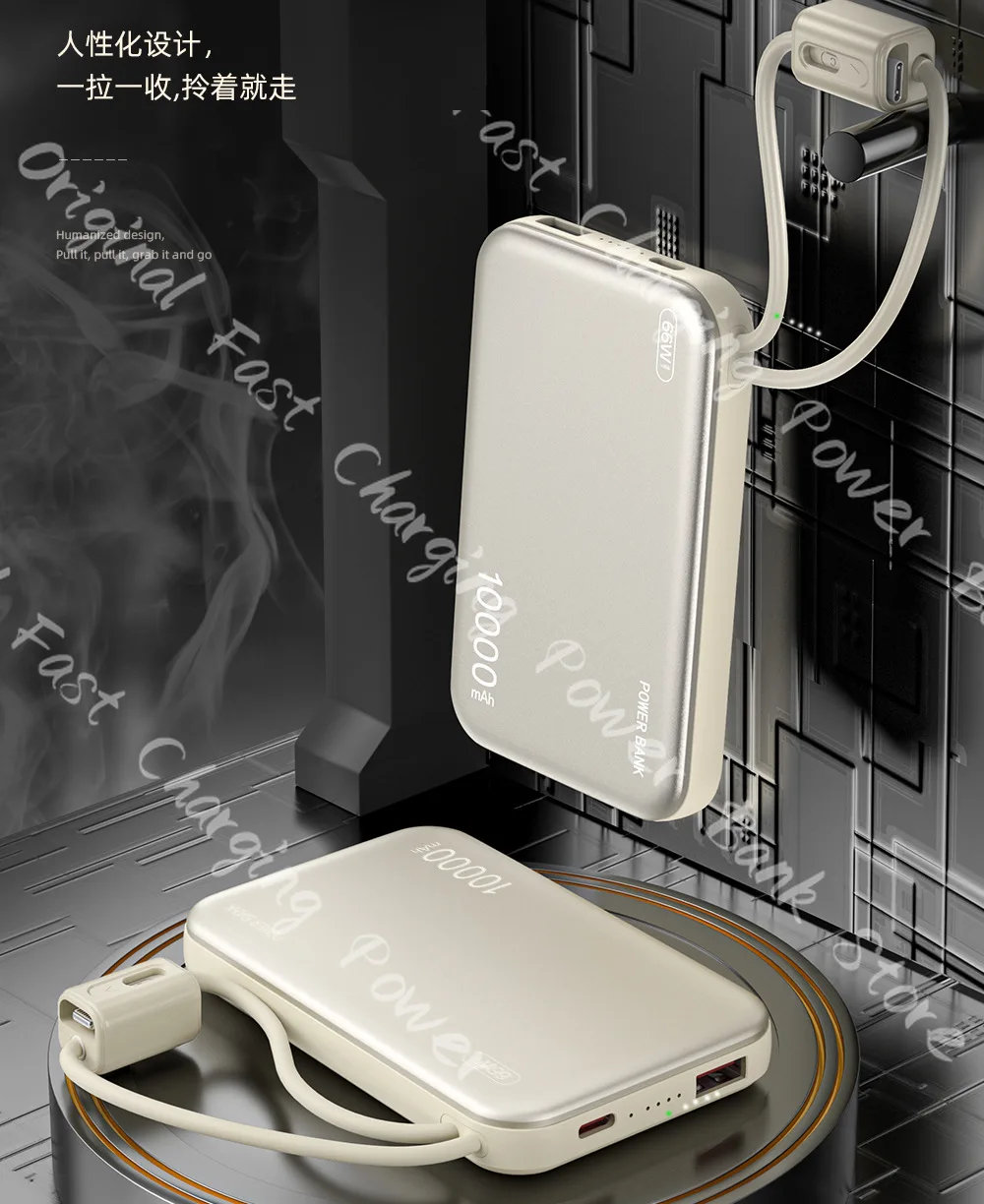 Xiaomi جديد صغير رقيق محمول 20000 مللي أمبير قوة البنك سعة كبيرة 66 واط شحن سريع للغاية بطارية خارجية آيفون سامسونج