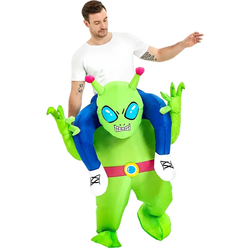 Tier Alien aufblasbar und Anzüge Astronauten Cosplay Anzug Kleid Cary Maskottchen Maskottchen Halloween Party lustige Anzüge für Erwachsene