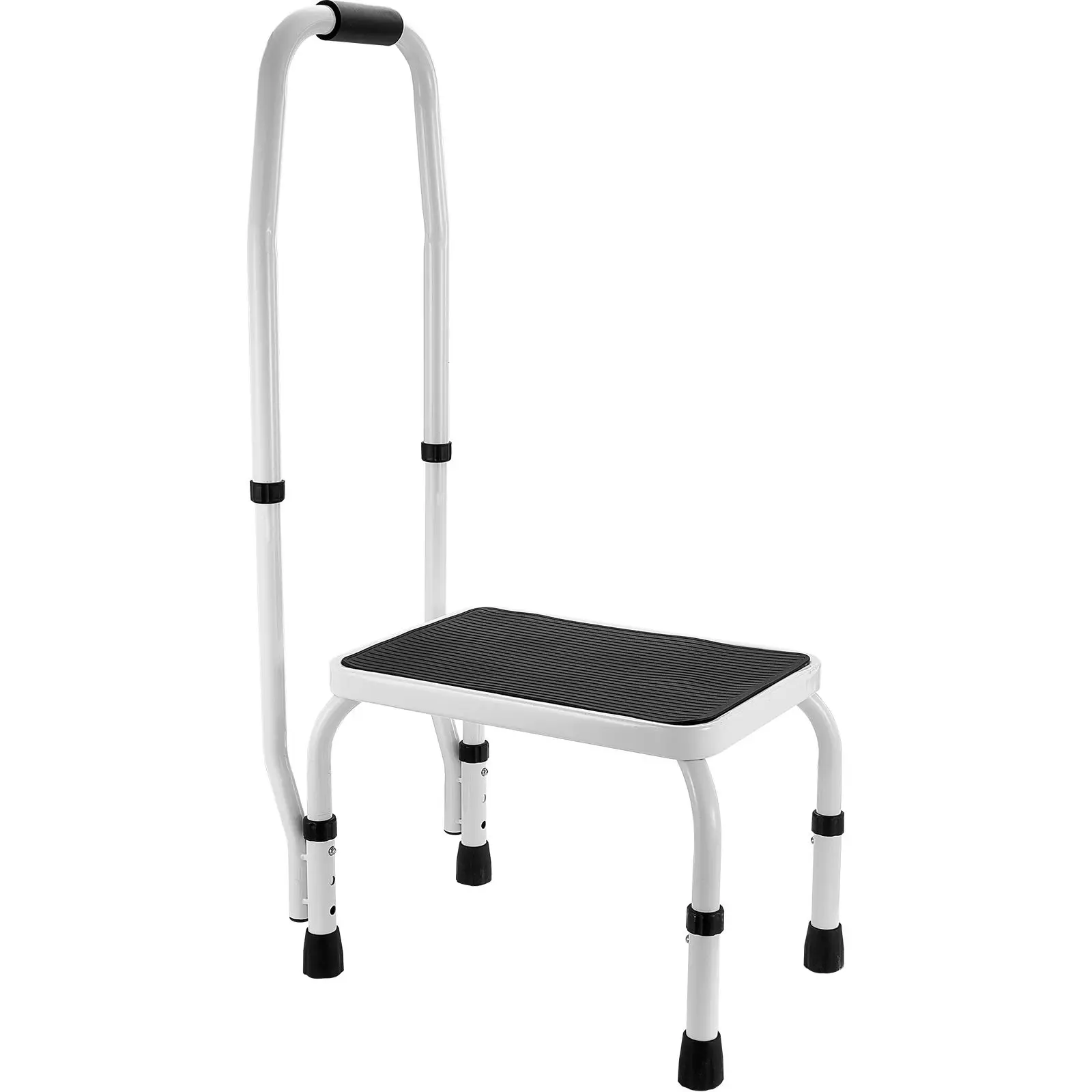Step Stool 1- 330lbs Capacity, 3 Adjustable Height with Handle Steel Ladder, Portable Toddler for Adults, Non-Slip Sturdy