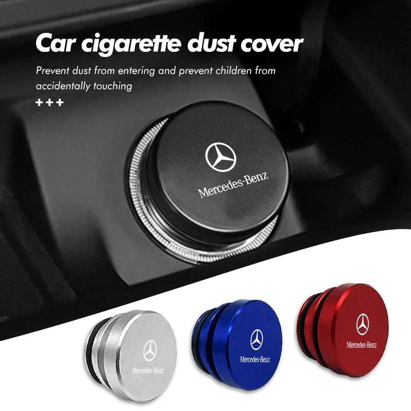 Car Cigarette Lighter Dustproof Plug Button Cover Accessories For Benz CLK GLC W212 C200 C300 W203 W204 W205 W169 W176 GLC