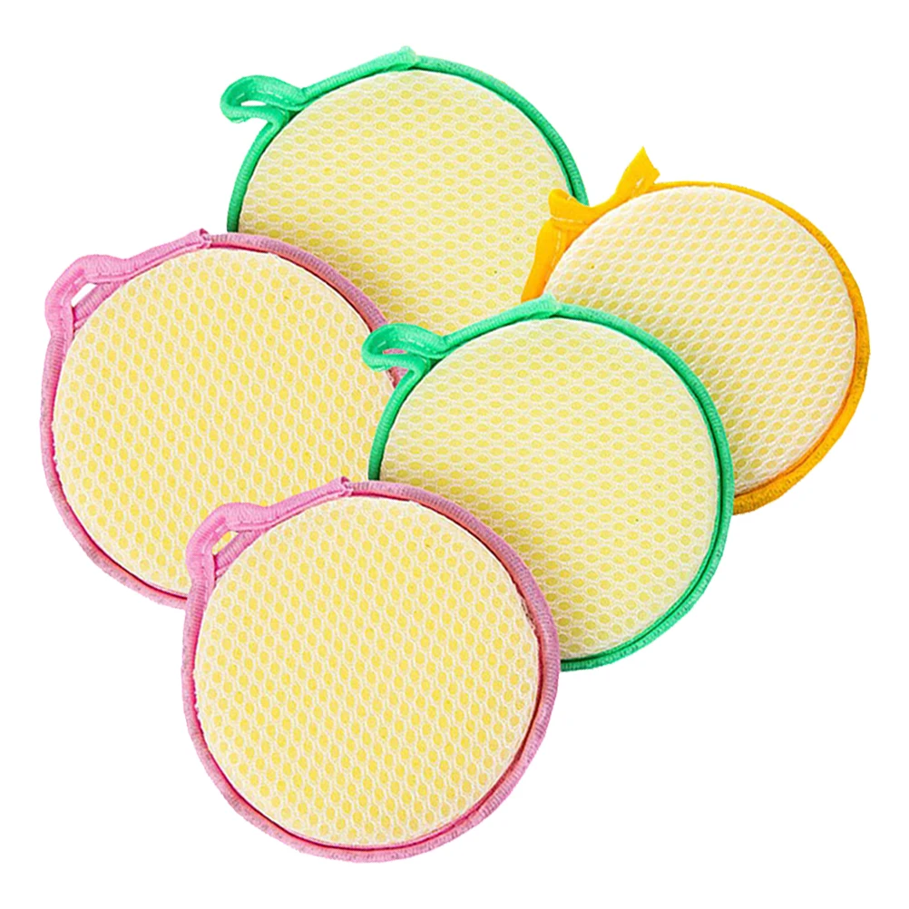 

5Pcs Dishwashing Sponge Pad Multi-Purpose Scouring Sponge for Home Kitchen Cleaning Tough on Stains Gentle on Surfaces