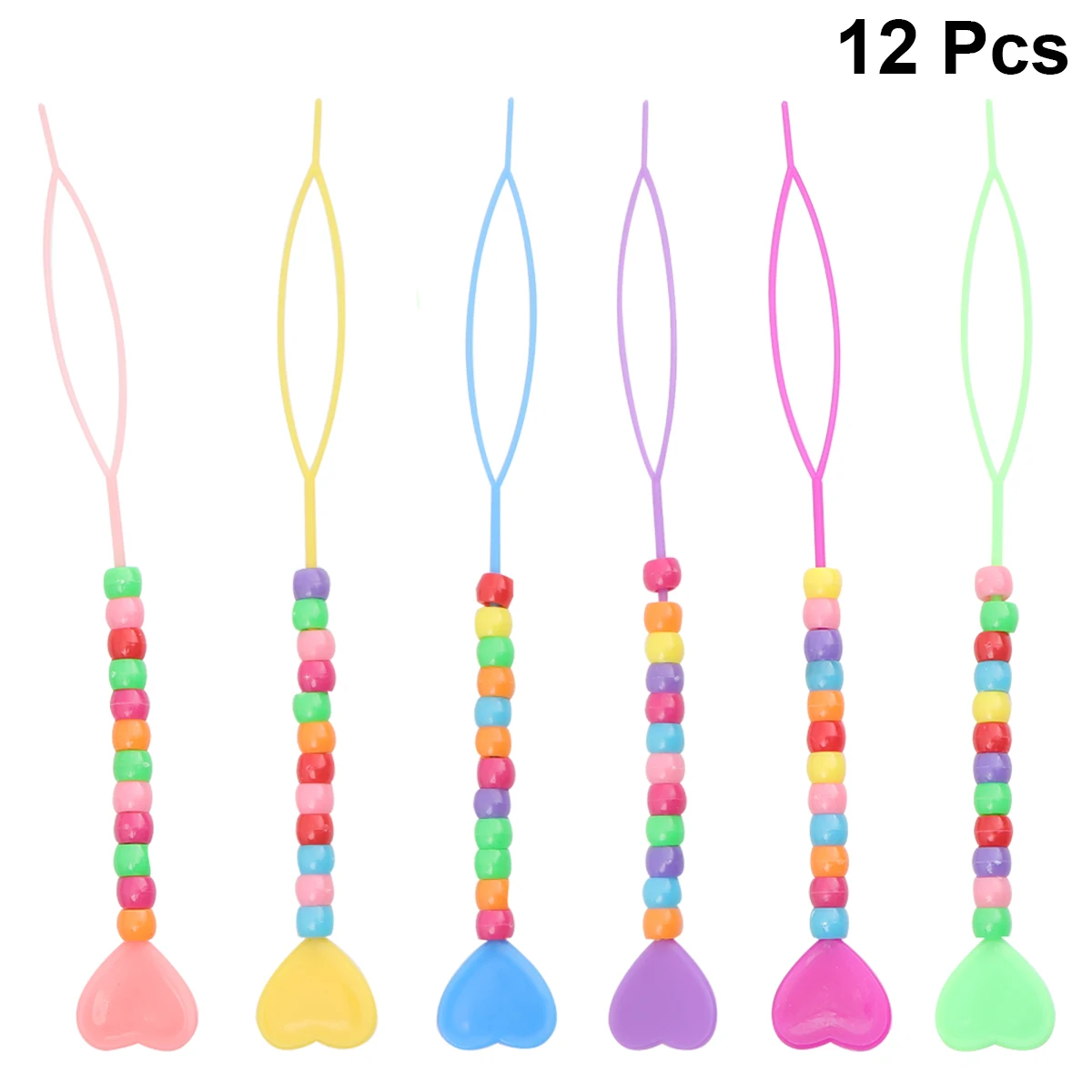 

12pcs Kids Hair Accessories Girls Pull Needle Styling Tool Braid Beader Baby DIY Party Banquet Hair Care Hairstyling