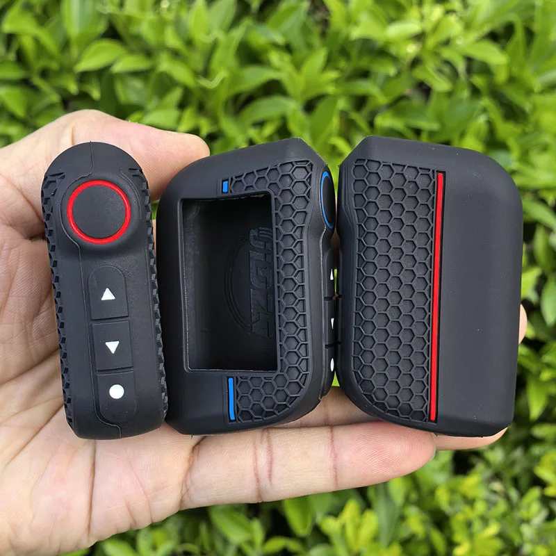 A93 A63 Keychain Silicone Cover Key Case Prefect For Starline Two Way Car Alarm Remote Controller LCD Transmitter