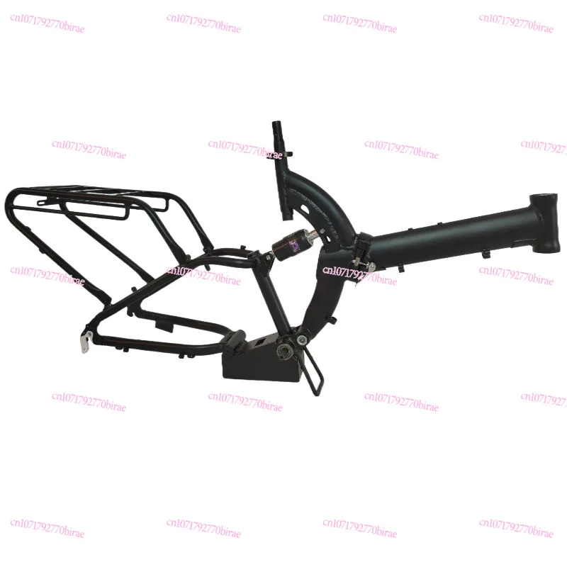 

20-Inch Foldable Electric Bicycle Aluminum Alloy Frame Lithium Battery Kit DIY Frame with Shock Absorption