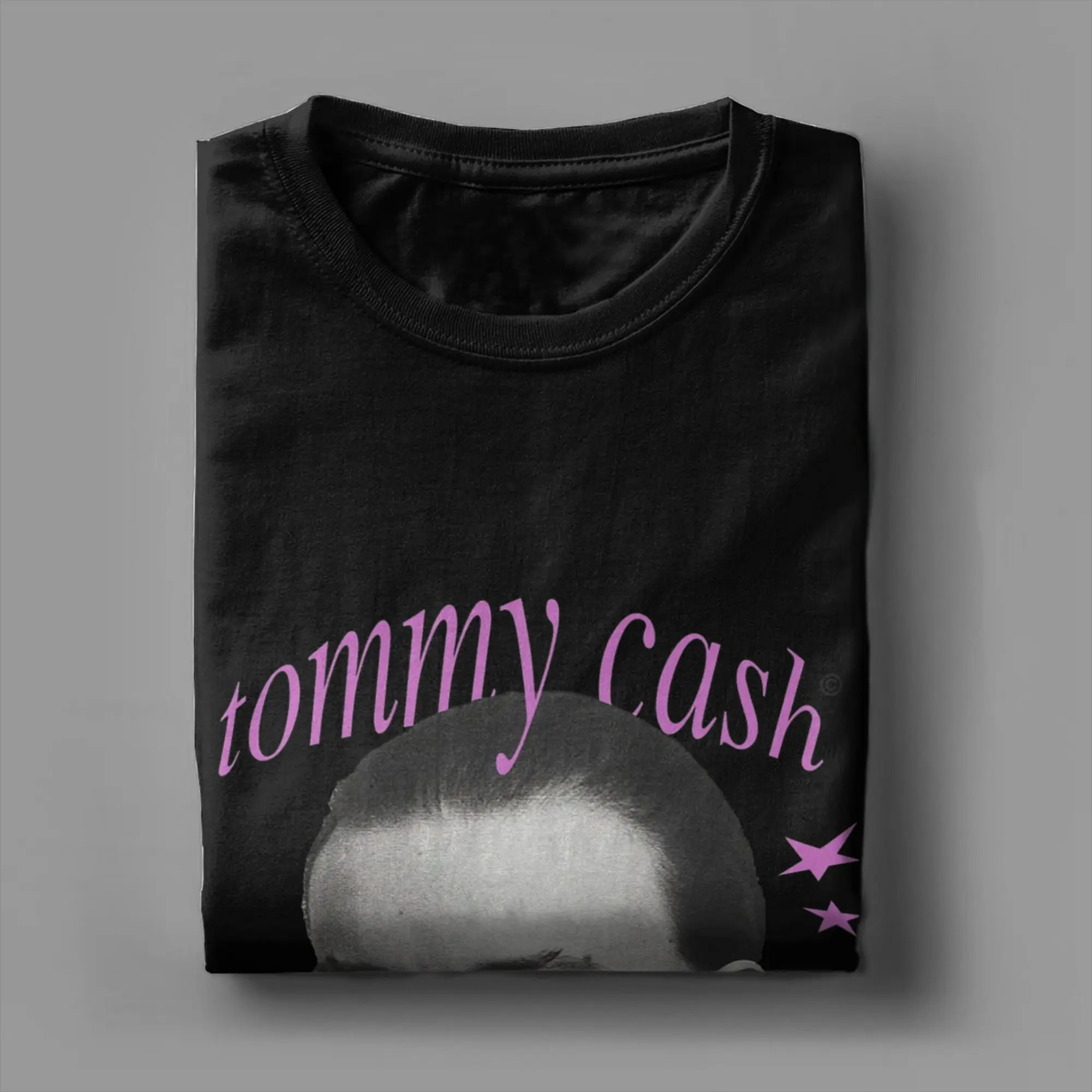 تي شيرت رجالي من Tommy Cash ملابس من القطن الخالص بأكمام قصيرة وياقة دائرية تي شيرت هدية فكرة تي شيرت #4