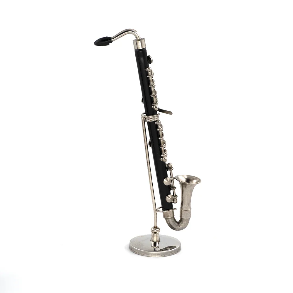 ミニチュアバスクラリネットモデルミニ楽器ドールハウス ob11 1/6 アクションフィギュアドールハウスアクセサリー bjd 装飾