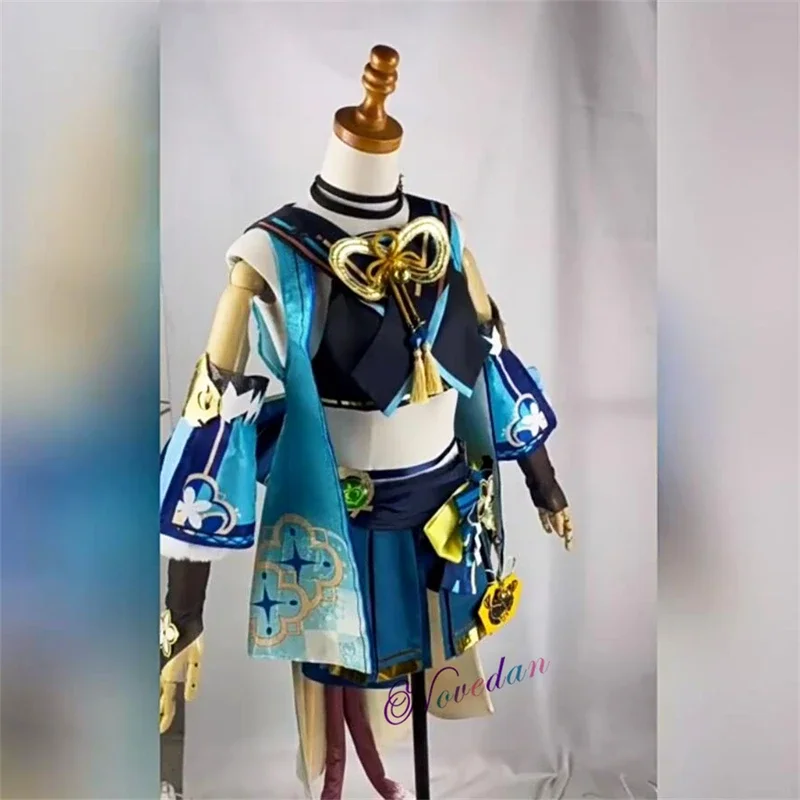 QQ8 Gioco Kirara Costume Cosplay Parrucca Orecchie di gatto Coda Scarpe Accessori Set completo Anime Costume di Halloween per le donne XXXL5Lk¥