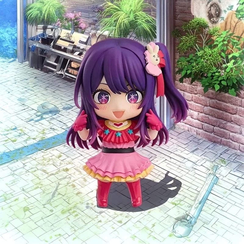 Anime Game Character 1 Q-version Figurine with Interchangeable Hands And Face Statue Model Decorative Item for Fans
