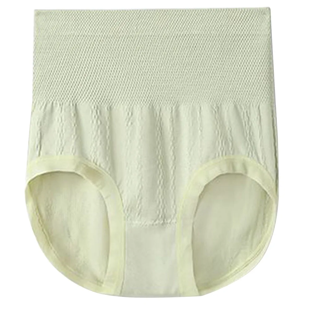 Bragas transpirables de cintura alta con volantes para mujer, ropa interior menstrual de malla a prueba de fugas