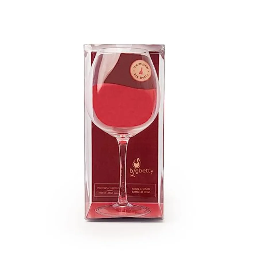 

Premium Giant Wine Glass - Holds Full 750ml Bottle of Wine, Fun Gift for Wine Lovers, Perfect for Parties, Celebrations and Eve